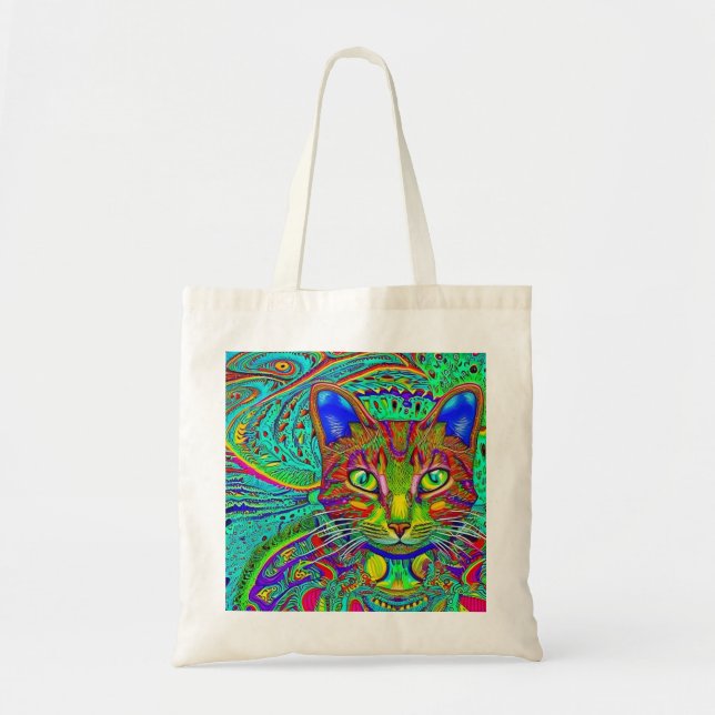 Bolso De Tela Color Kitties (Frente)