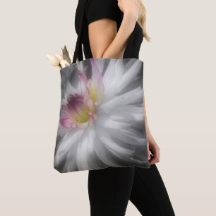 Bolso De Tela Color parcial de la flor de Dahlia