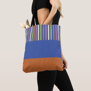 Bolso De Tela Color Pop Stripes diseño moderno a rayas