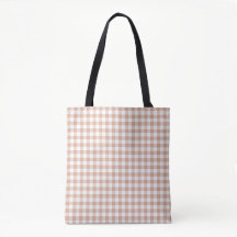 Color Retro Cuadros de Gingham de Melocotón