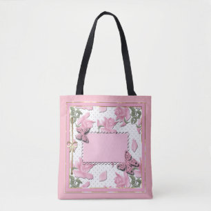 Bolso De Tela Color rosa de la reserva rápida