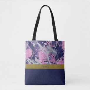 Bolso De Tela Color Splash Organza Pink