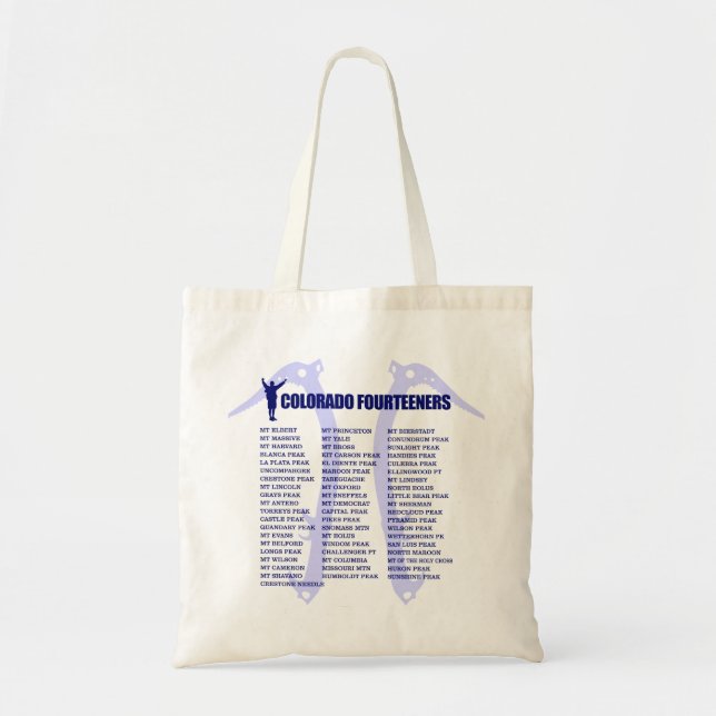 Bolso De Tela Colorado 14ers (Frente)