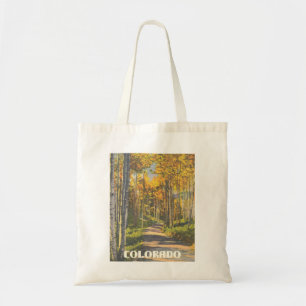 Bolso De Tela Colorado Aspen Trees Imagen Vintage