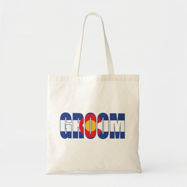Bolso De Tela Colorado-Groom (Frente)