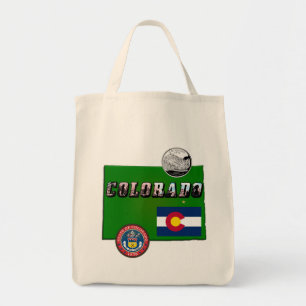 Bolso De Tela Colorado Picture Text, Flag, Seal, Quarter, Map