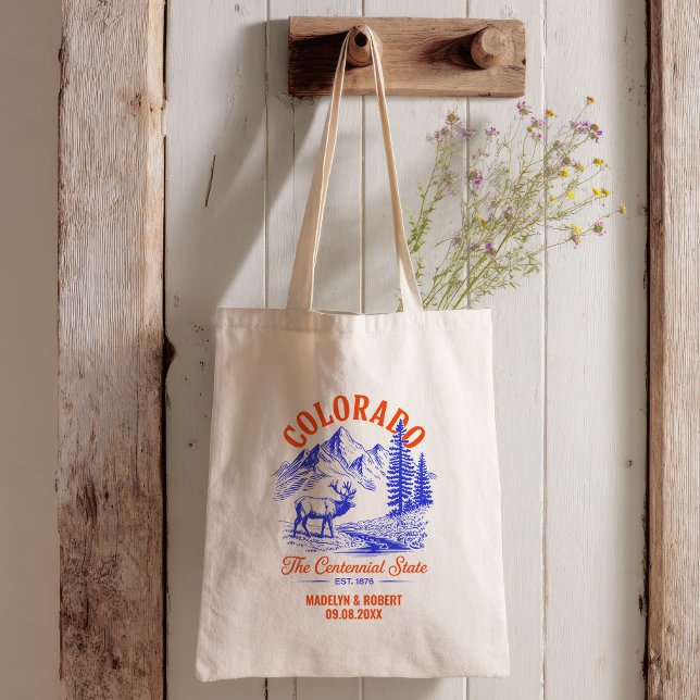 Bolso De Tela Colorado Wedding Welcome Gift Bridesmaid, Guests (Subido por el creador)