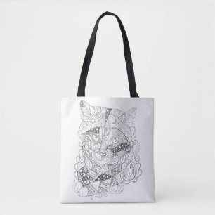 Bolso De Tela Colorante adulto plausible del arte abstracto del