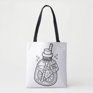 Bolso De Tela Colorea tu propia bebida de poción mágica kawaii d