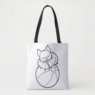 Bolso De Tela Colorea Tu Propia Bola De Playa Murciélago Lindo S