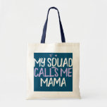 Bolso De Tela Colored Heart Funny My Squad Calls Me Mama Saying<br><div class="desc">Colored Heart Funny My Squad Calls Me Mama Saying Joke Gift. Perfect gift for your dad,  mom,  papa,  men,  women,  friend and family members on Thanksgiving Day,  Christmas Day,  Mothers Day,  Fathers Day,  4th of July,  1776 Independent day,  Veterans Day,  Halloween Day,  Patrick's Day</div>