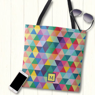 Bolso De Tela Colores arcoiris geométricos