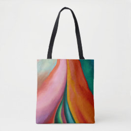 Bolso De Tela Colores arcoiris pintura abstracta Georgia O'Keeff