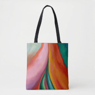 Bolso De Tela Colores arcoiris pintura abstracta Georgia O'Keeff