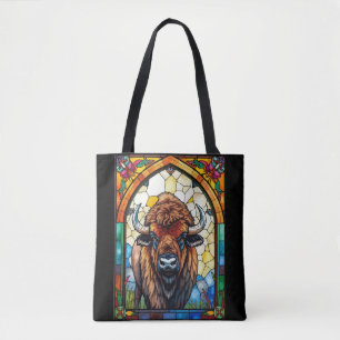 Bolso De Tela Colores Atractivos Impresión Rústica de Bisonte Bú