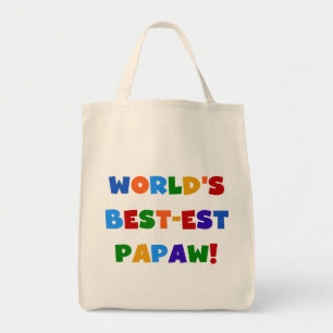 Bolso De Tela Colores brillantes Mejores camisetas y regalos Pap