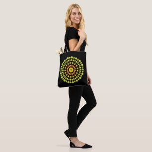Bolso De Tela Colores cítricos circulares