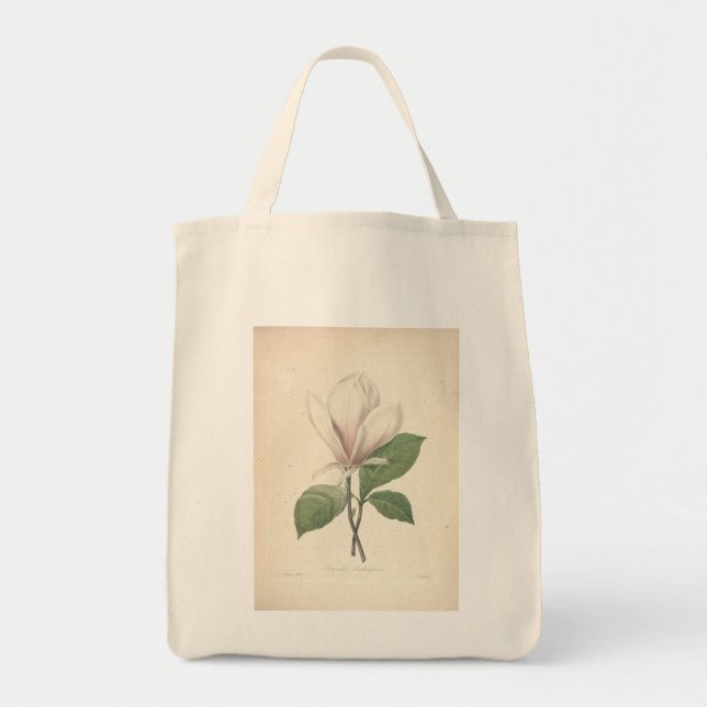 Bolso De Tela Colores de agua de época Magnolia Grocery Bag (Frente)