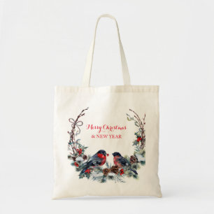Bolso De Tela Colores De Aguas De Búlceras De Flor Y Aves