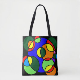 Bolso De Tela Colores de arcoíris círculos