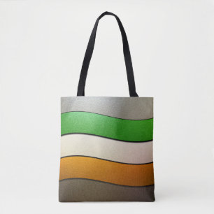 Bolso De Tela Colores de bandera de Irlanda cromados