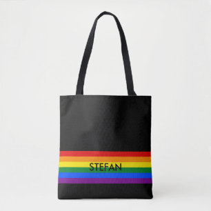 Bolso De Tela COLORES DE BANDERA DE RAINBOW + tus ideas