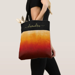 Bolso De Tela Colores de fuego moda oscura rústica personalizada