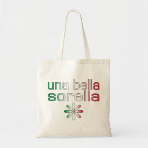 Bolso De Tela Colores de la bandera de Una Bella Sorella Italia