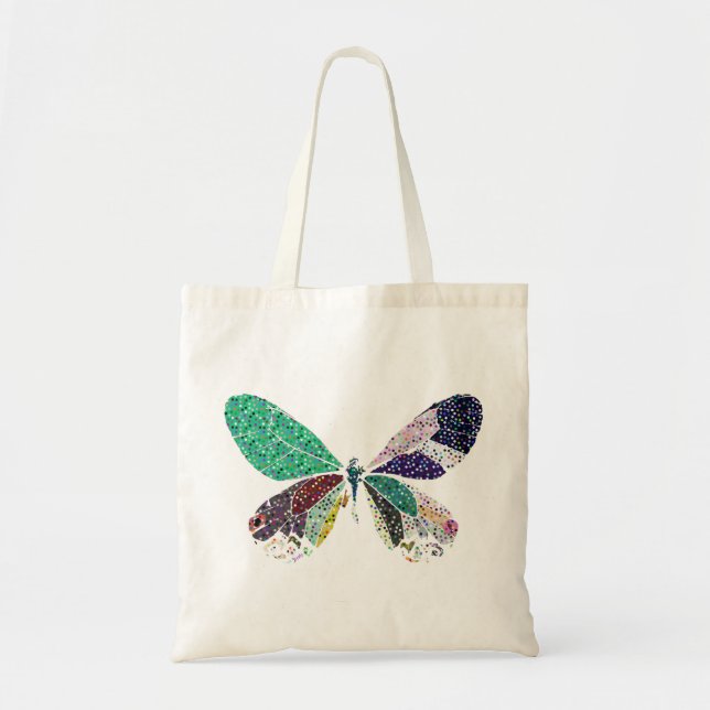 Bolso De Tela colores de la mariposa (Frente)