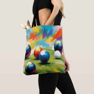 Bolso De Tela Colores de los bolos de césped,