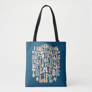 Bolso De Tela Colores de texto Personalizado retro de escuela pr