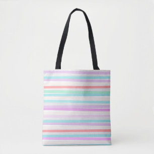 Bolso De Tela Colores de verano de primavera en rayas