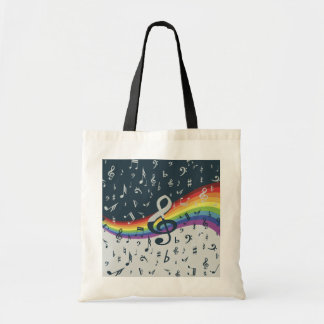 Bolso De Tela Colores del arcoiris de la ola de la limpieza del