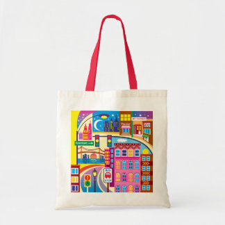 Bolso De Tela Colores del paisaje urbano