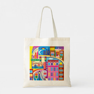 Bolso De Tela Colores del paisaje urbano