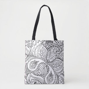 Bolso De Tela Colores Flores Arte Nuevo Diseño Floral Estética F