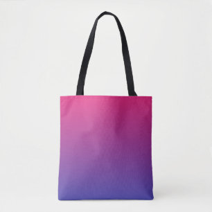 Bolso De Tela Colores gradiente rosa y púrpura
