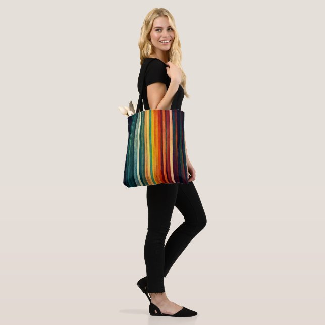 Bolso De Tela Colores modernos del arcoiris (Puesto)