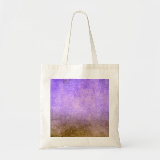 Bolso De Tela Colores ondulados - Púrpura y marrón (Frente)