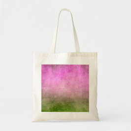 Bolso De Tela Colores ondulados - rosa y verde