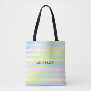 Bolso De Tela Colores pastel del arcoiris
