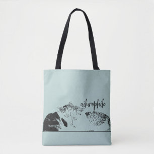 Bolso De Tela Colores Personalizados Ailurophile
