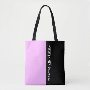 Bolso De Tela Colores simples PINK LUZ y tu texto