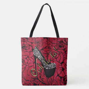 Bolso De Tela Colorete elegante Fleurs de Tres