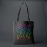 Bolso De Tela Colorful Science Symbols Chemistry Physics<br><div class="desc">Colorful Laboratory Science Symbols Chemistry Physics. Physicist Chemist Scientist Art.</div>