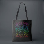 Bolso De Tela Colorful Science Symbols Chemistry Physics<br><div class="desc">Colorful Laboratory Science Symbols Chemistry Physics. Physicist Chemist Scientist Art.</div>