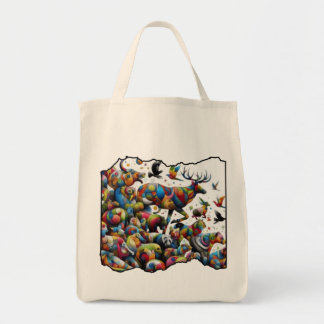 Bolso De Tela Colorful Wildlife — wild bursts