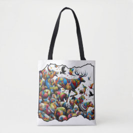 Bolso De Tela Colorful Wildlife — wild bursts