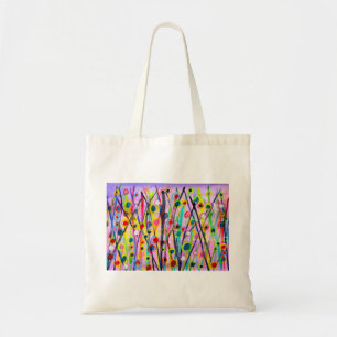 Bolso De Tela colorida acuarela del paisaje de arte abstracto