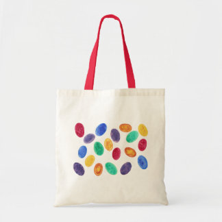 Bolso De Tela Colorida acuarela Huevos de Pascua Jelly Beans Bag
